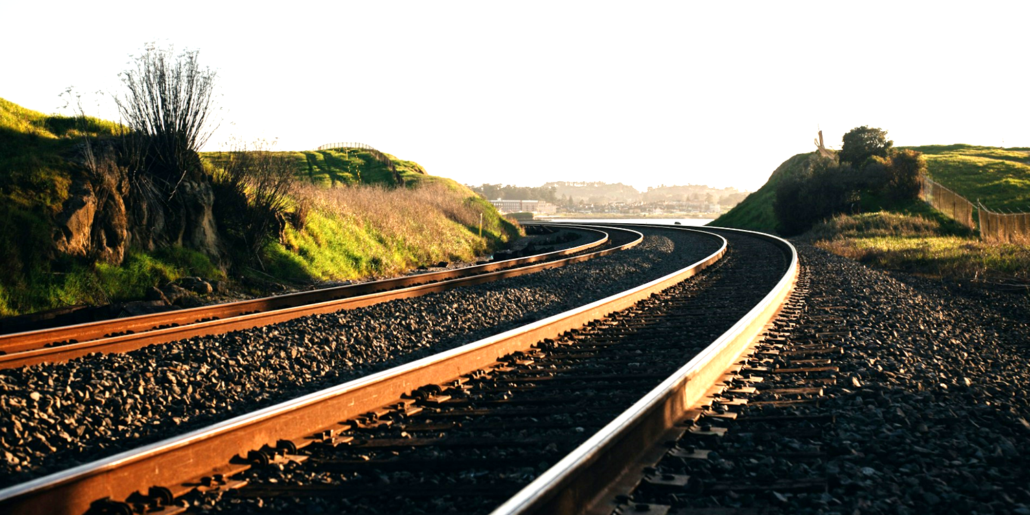 two train tracks