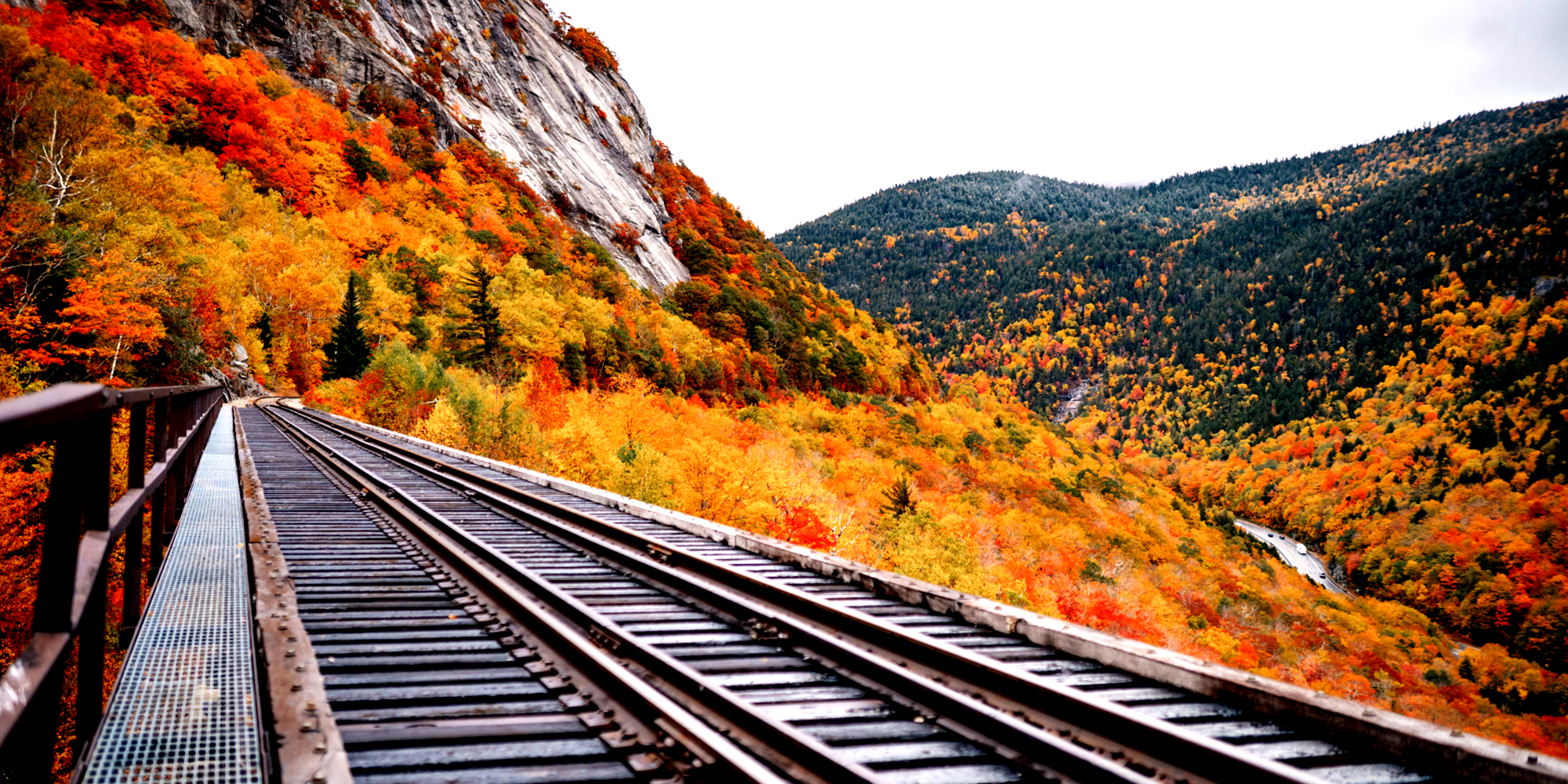 scenic railroad bridge